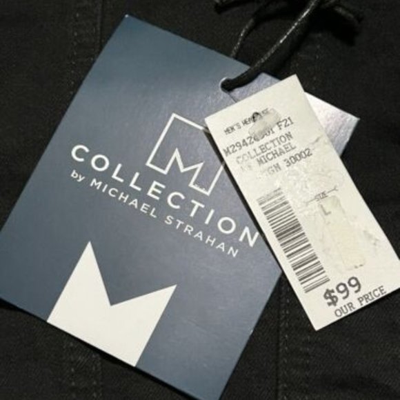 NWT MICHAEL STRAHAN Collection Black Sherpa Lined Jean Jacket Size Large - Picture 5 of 7